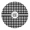 Houndstooth 5' Round Indoor Area Rug (Personalized)