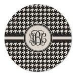 Houndstooth Round Linen Placemat (Personalized)