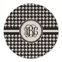 Houndstooth Round Linen Placemat (Personalized)