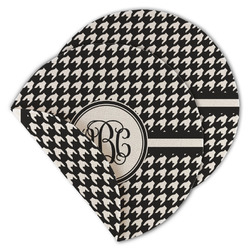 Houndstooth Round Linen Placemat - Double Sided (Personalized)