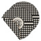 Houndstooth Round Linen Placemats - MAIN (Double-Sided)