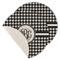 Houndstooth Round Linen Placemats - MAIN (Single Sided)