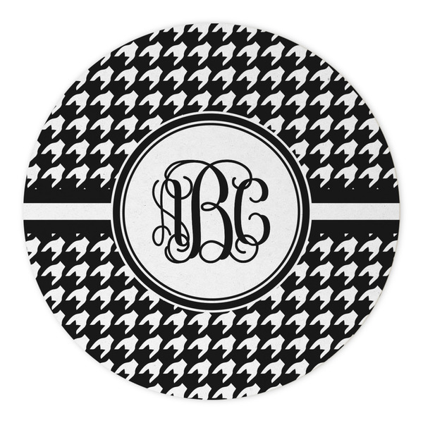 Houndstooth Round Paper Coaster - Approval