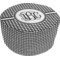 Houndstooth Round Pouf Ottoman (Top)