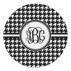 Houndstooth Round Stone Trivet (Personalized)
