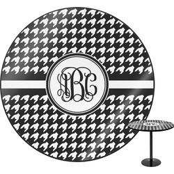 Houndstooth Round Table - 24" (Personalized)