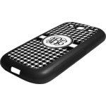 Houndstooth Rubber Samsung Galaxy 3 Phone Case (Personalized)