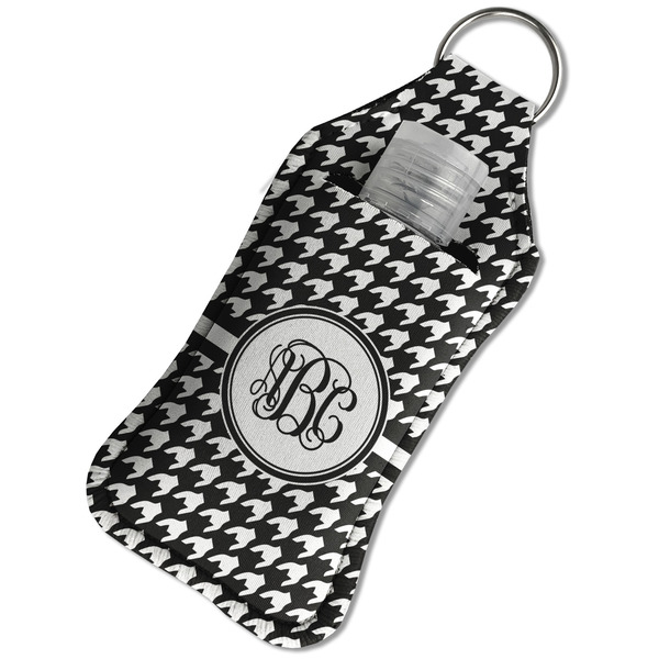 Houndstooth Sanitizer Holder Keychain - Large in Case