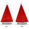 Houndstooth Santa Hats - Front and Back (Double Sided Print) APPROVAL
