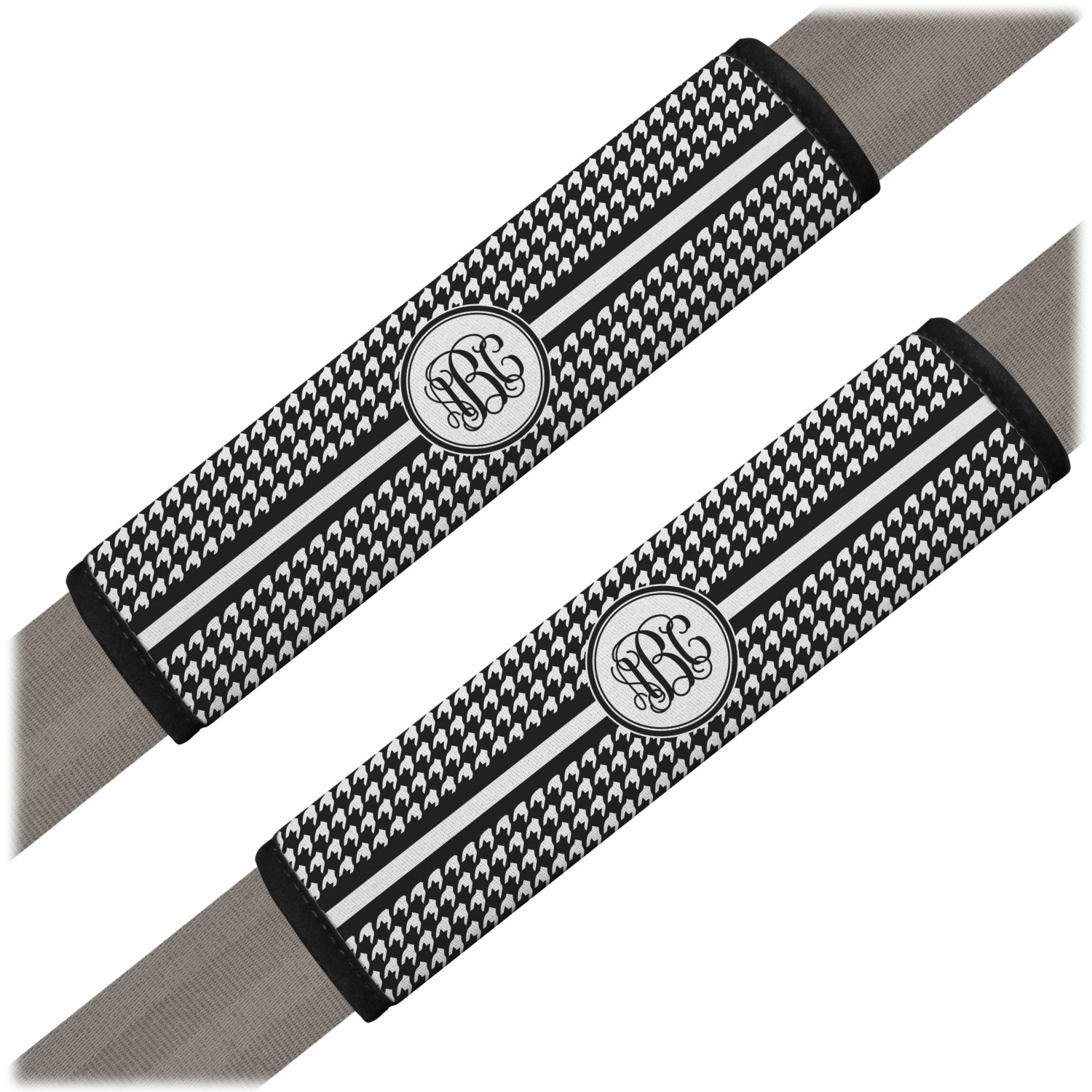 Houndstooth Seat Belt Covers (Set of 2) (Personalized) YouCustomizeIt