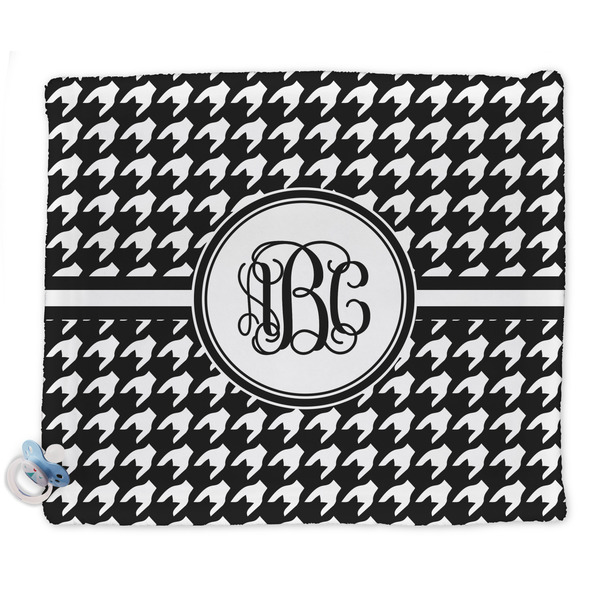 Custom Houndstooth Security Blanket - Single Sided (Personalized)