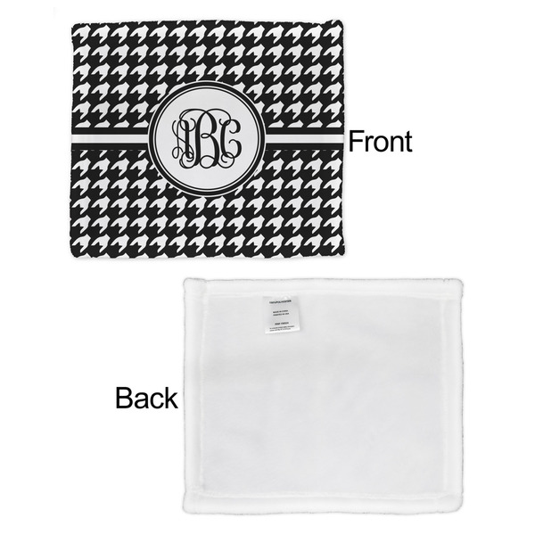 Houndstooth Security Blanket - Front & White Back View