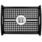 Houndstooth Serving Tray Black Large - Main