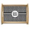 Houndstooth Serving Tray Wood Large - Main