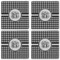 Houndstooth Set of 4 Sandstone Coasters - See All 4 View
