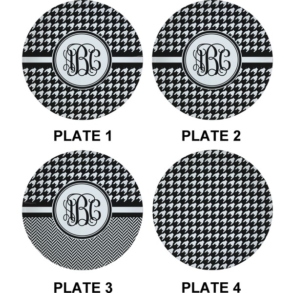 Houndstooth Set of Appetizer / Dessert Plates (Approval)