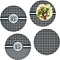 Houndstooth Set of Lunch / Dinner Plates