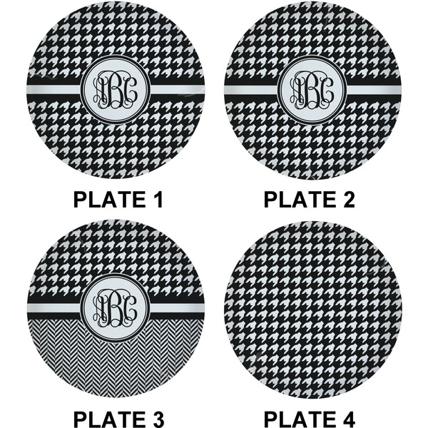 Houndstooth Set of Lunch / Dinner Plates (Approval)