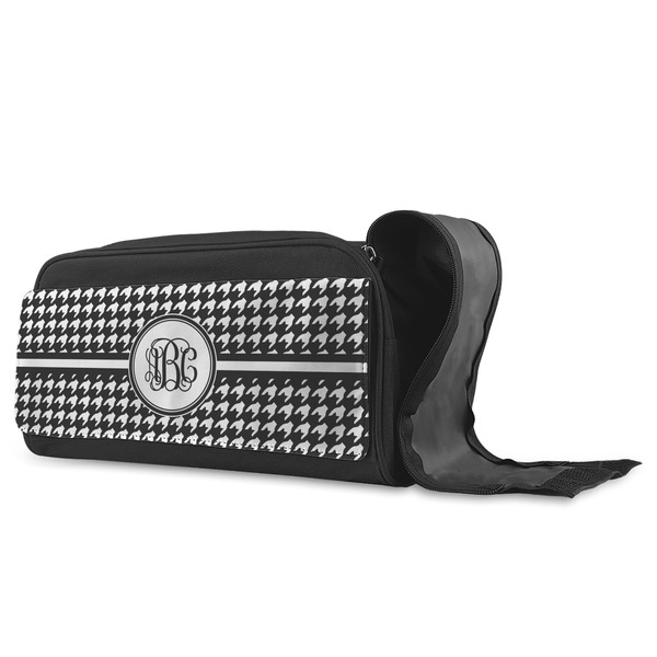 Houndstooth Shoe Bags - ANGLE (Open)