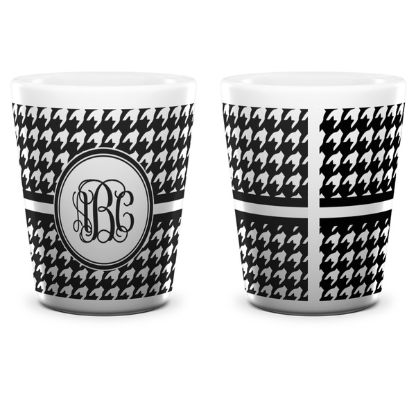 Houndstooth Shot Glass - White - APPROVAL