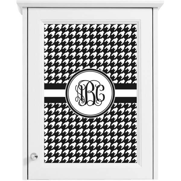 Houndstooth Single White Cabinet Decal