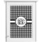 Houndstooth Single White Cabinet Decal