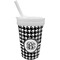 Houndstooth Sippy Cup with Straw (Personalized)