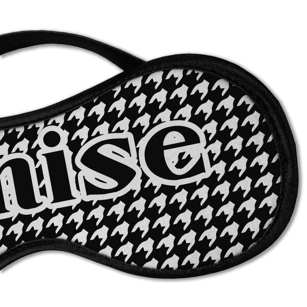 Houndstooth Sleeping Eye Mask - DETAIL Large