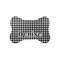 Houndstooth Bone Shaped Dog Food Mat (Small) (Personalized)