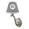 Houndstooth Small Chandelier Lamp - LIFESTYLE (on wall lamp)