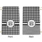 Houndstooth Small Laundry Bag - Front & Back View