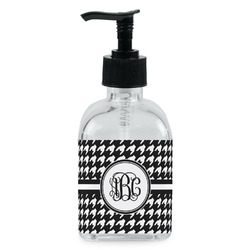 Houndstooth Glass Soap & Lotion Bottle - Single Bottle (Personalized)