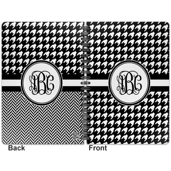 Houndstooth Spiral Journal 7 x 10 - Apvl