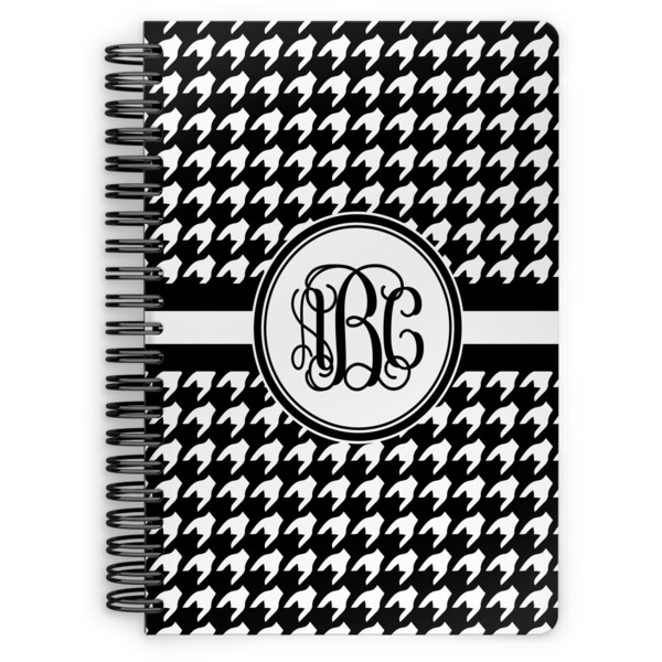 Custom Houndstooth Spiral Notebook (Personalized)