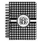 Houndstooth Spiral Notebook - 5x7 w/ Monogram