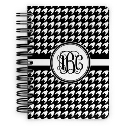 Houndstooth Spiral Notebook - 5x7 w/ Monogram