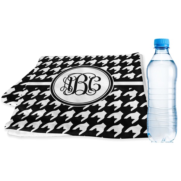 Custom Houndstooth Sports & Fitness Towel (Personalized)