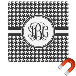 Houndstooth Square Car Magnet - 10" (Personalized)