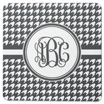 Houndstooth Square Rubber Backed Coaster (Personalized)