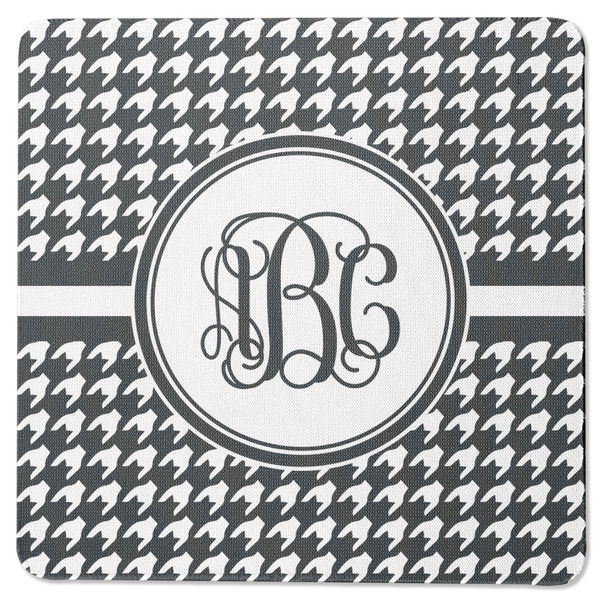 Houndstooth Square Coaster Rubber Back - Single