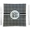 Houndstooth Square Dinner Plate