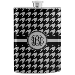 Houndstooth Stainless Steel Flask (Personalized)