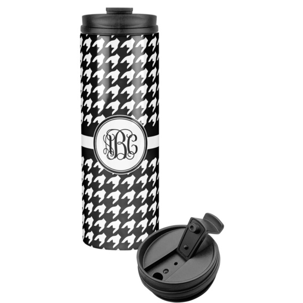 Custom Houndstooth Stainless Steel Skinny Tumbler (Personalized)