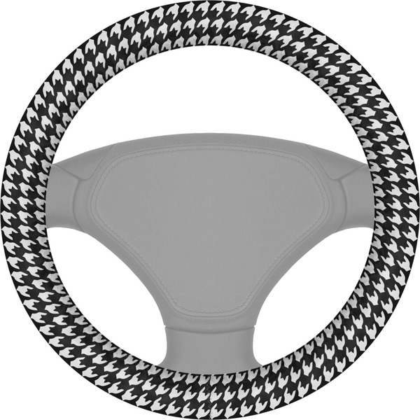 Custom Houndstooth Steering Wheel Cover