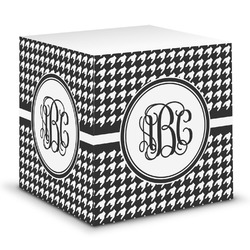 Houndstooth Sticky Note Cube (Personalized)