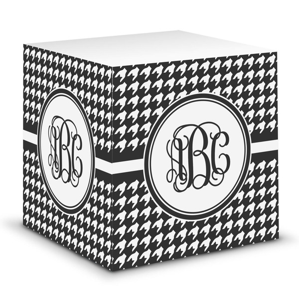 Custom Houndstooth Sticky Note Cube (Personalized)