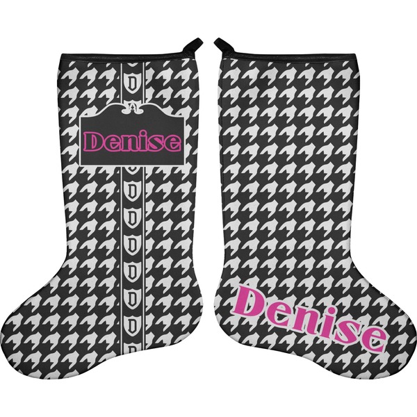 Houndstooth Stocking - Double-Sided - Approval
