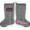 Houndstooth Holiday Stocking - Double-Sided - Neoprene (Personalized)