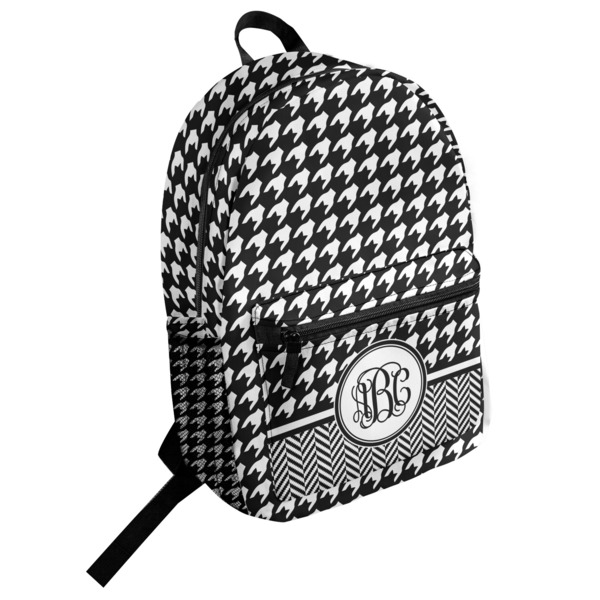 Custom Houndstooth Student Backpack (Personalized)