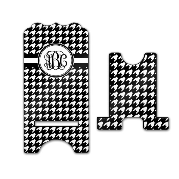 Houndstooth Stylized Phone Stand - Front & Back - Large
